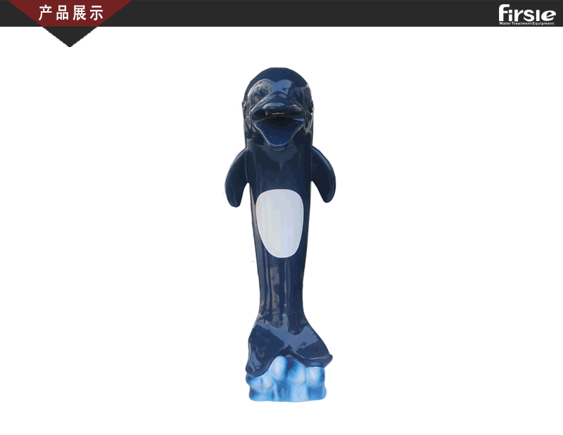 Fiberglass dolphin Style Water Spray Water Park Spray(pic4)