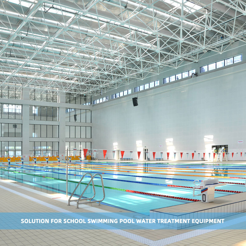 Solution for school swimming pool water treatment equipment