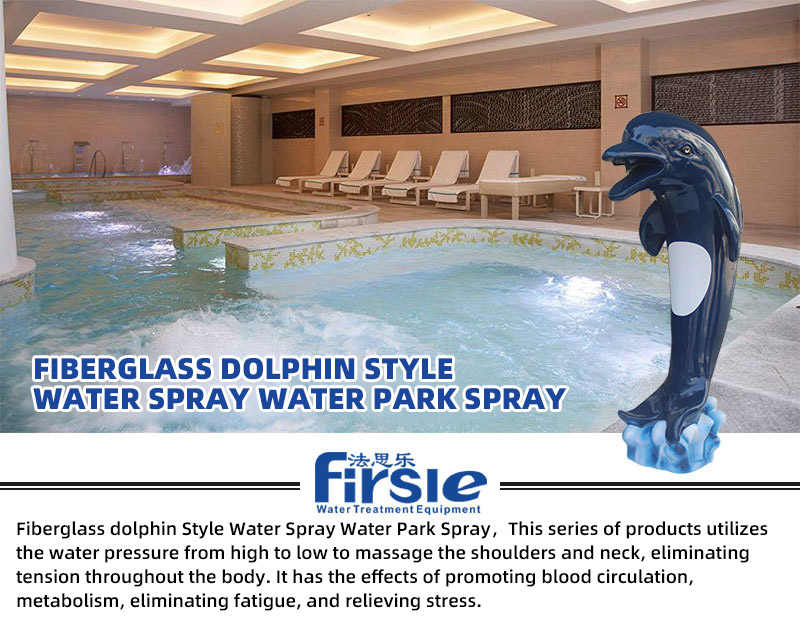 Fiberglass dolphin Style Water Spray Water Park Spray(pic1)