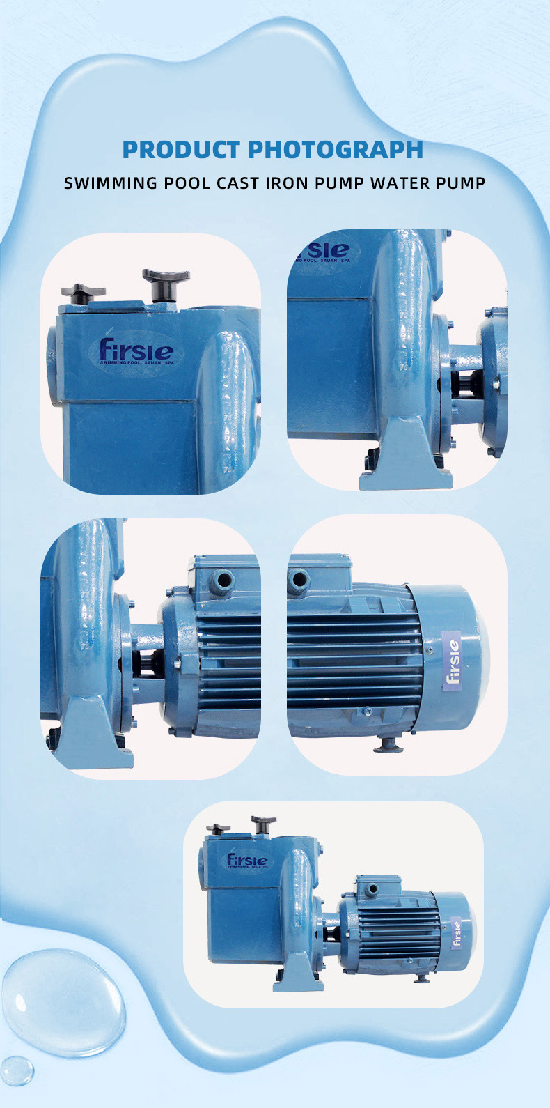 Swimming Pool Cast Iron Pump Water Pump(pic6)